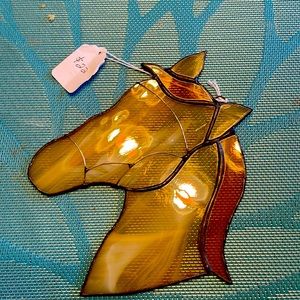 Stained glass horse